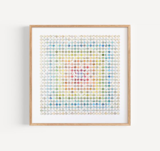 Concentric Rainbow Map Collage