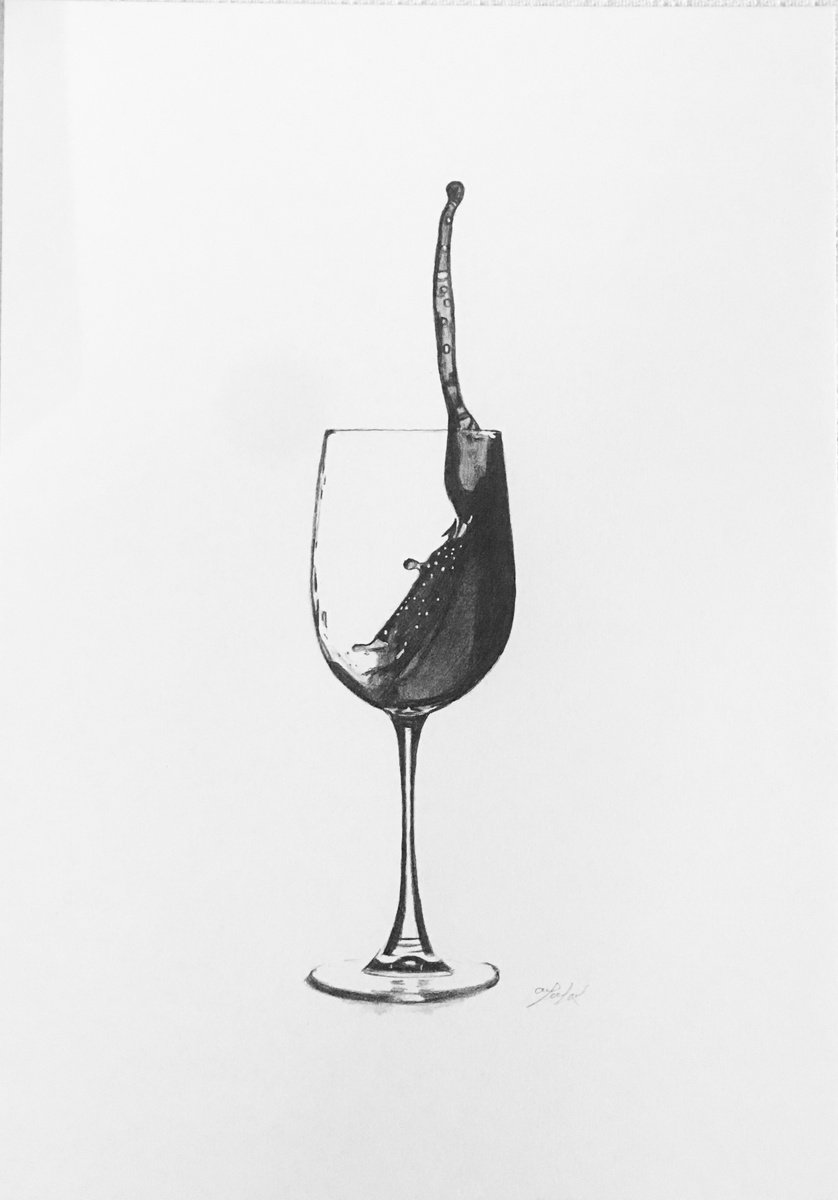 Wine glass by Amelia Taylor