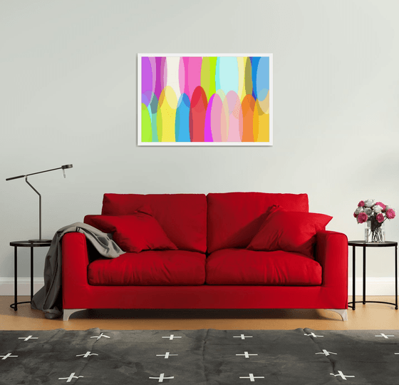 Abstract а rainbow of emotions artmodern