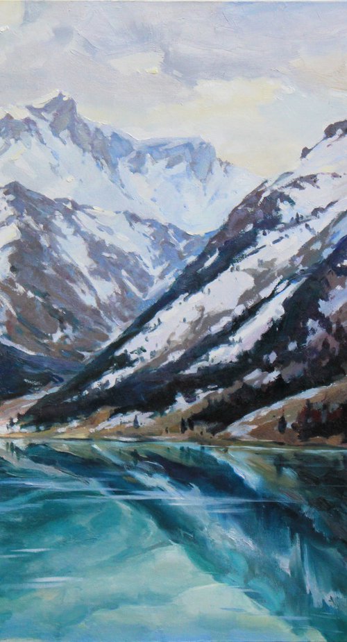 In silence of mountains by Alisa Onipchenko-Cherniakovska