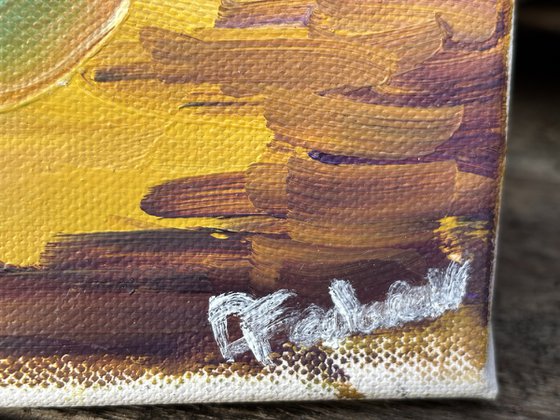 Lake in the forest. Pleinair