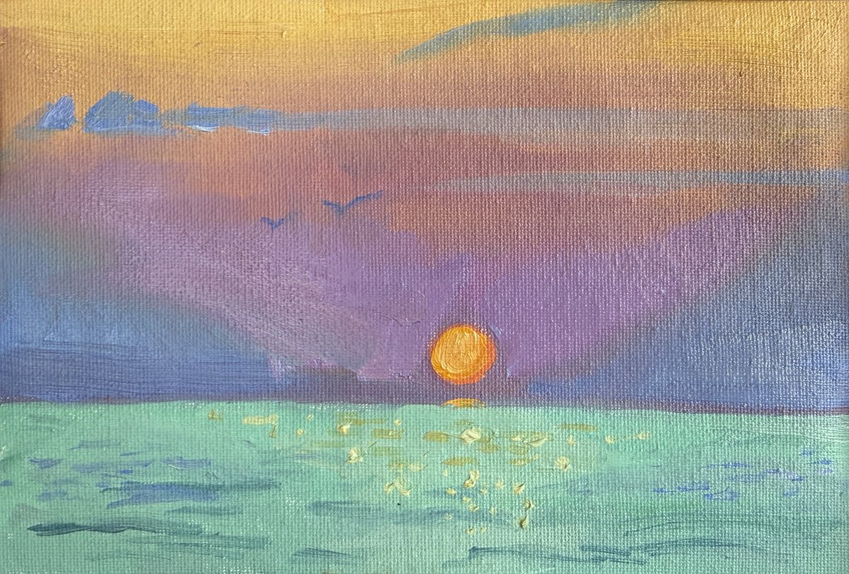 Sunset By Kate Sosonna, 14 X 11, Artwork For Sale On Artfinder