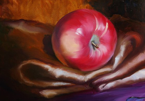 "Apple and dragonfly"