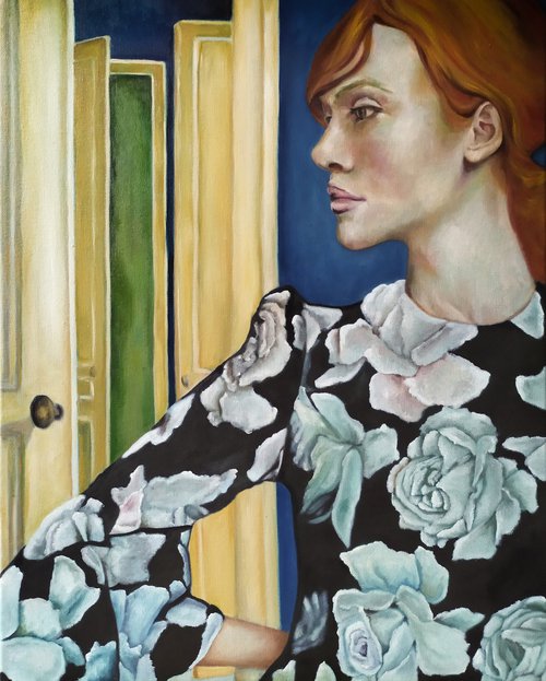 Portrait of a woman in  "The Room" by Veronica Ciccarese