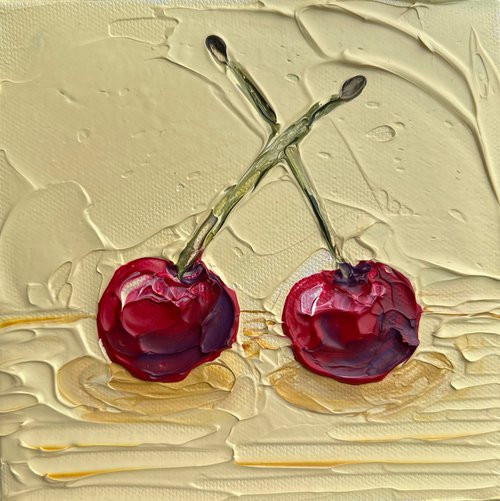 Sun-kissed cherries by Guzaliya Xavier