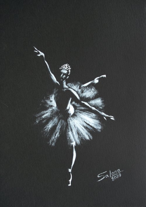 Ballet Dancer I /  ORIGINAL PAINTING by Salana Art Gallery