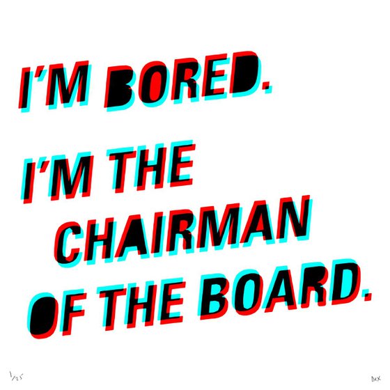 Chairman Of The Bored (3D, 2017)
