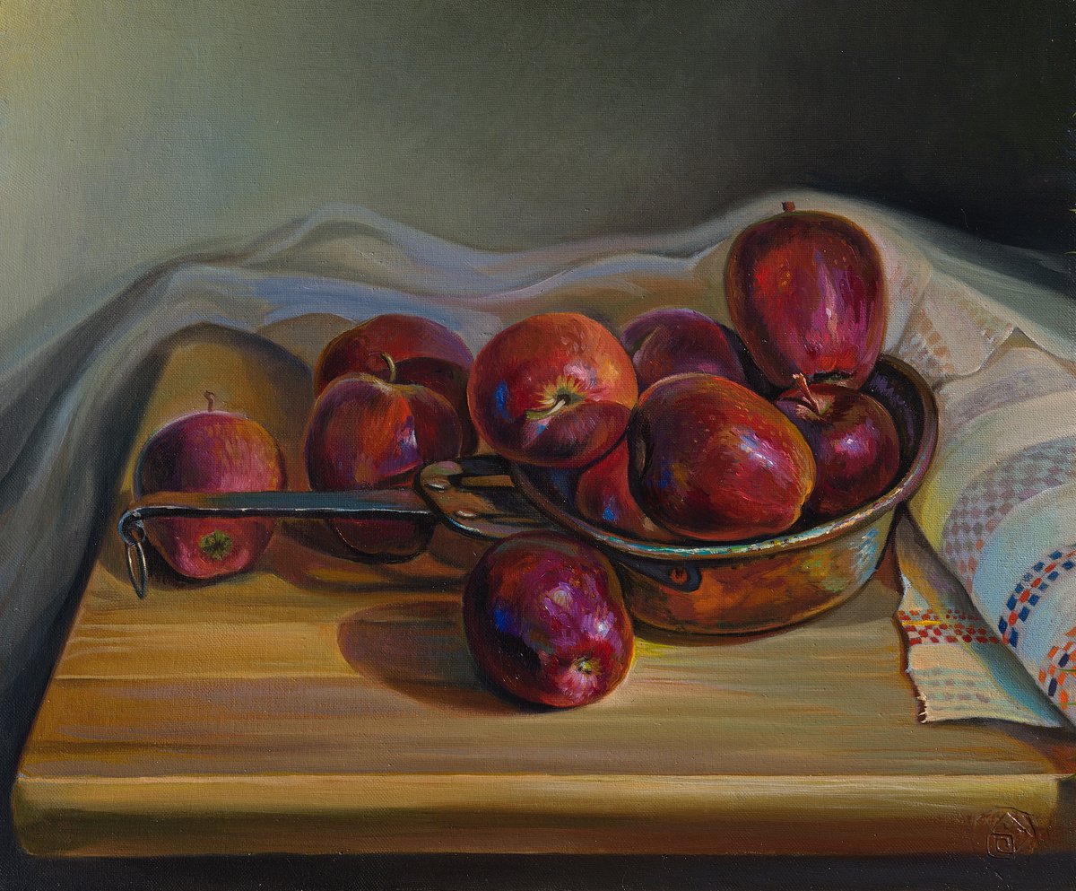 Red apples by Sergey Lesnikov