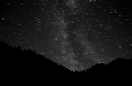 Stars and Treeline, Chablais Alps, Switzerland