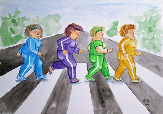 Active Ladies at Abbey Road Crossing