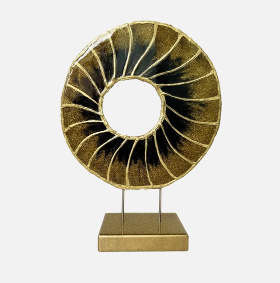 Golden Eye. Table decoration Sculpture 3D. Art. Modern Art. Good Eye. Contemporary decor, Art object