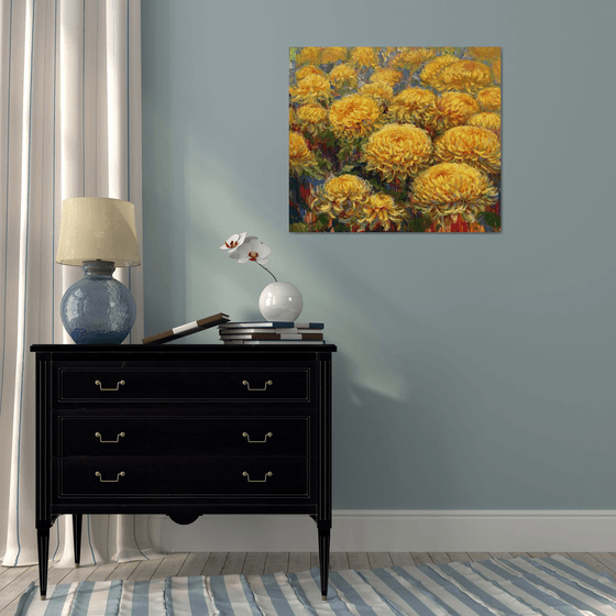 "Bouquet of yellow flowers"