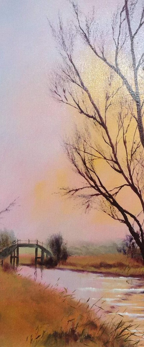 COCK-UP BRIDGE, WICKEN FEN by BARBARA  HARLOW