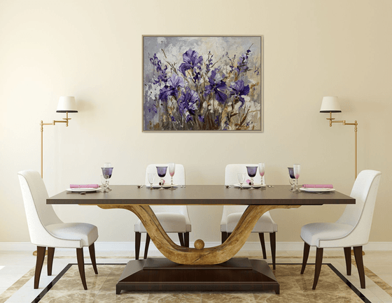Lavender Breeze of irises.