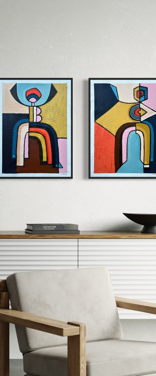 The Four Dancers (Set of 4) by Samantha Malone