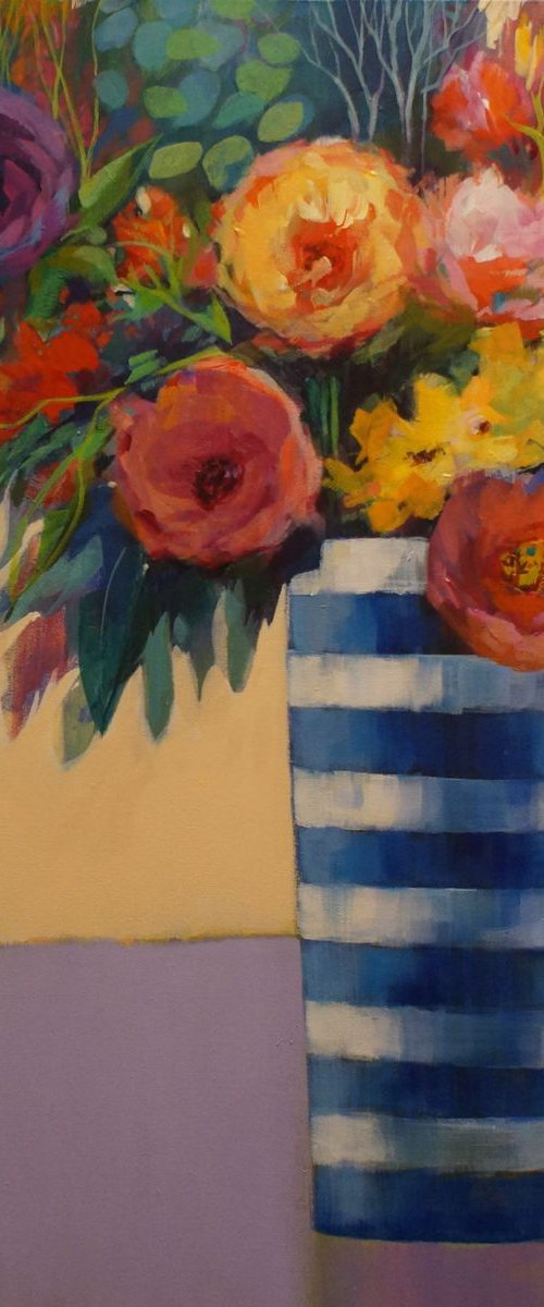 PETALS AND STRIPES by Sandra Michele Knight