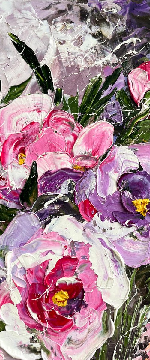 Peony Painting by Halyna Kirichenko