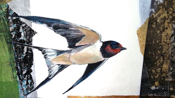 Heralds of Summer (swallows painting)