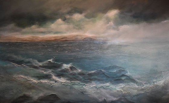 Tides for Two Seascapes Ocean paintings Wave paintings