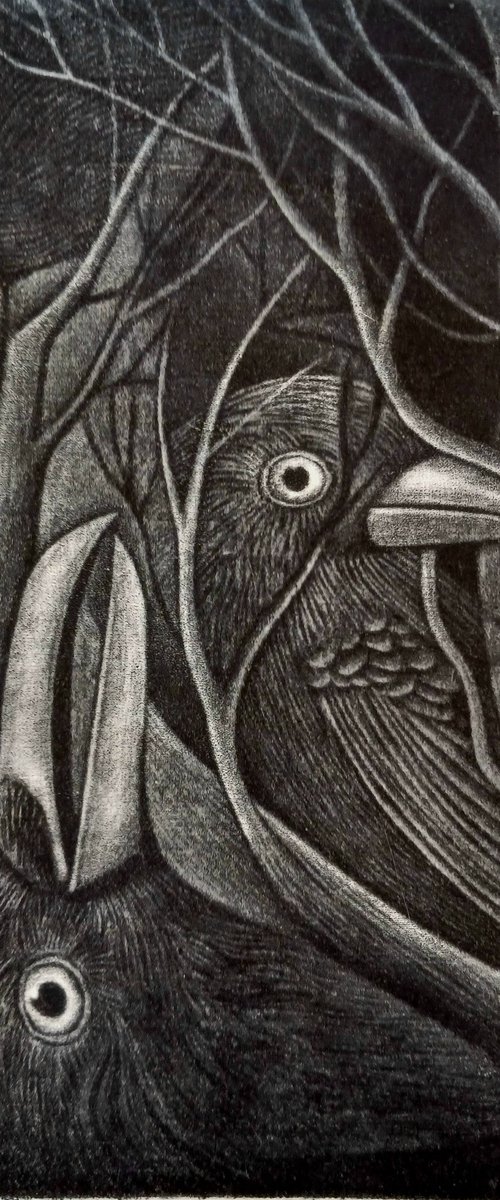 A walk Throgh the Night Forest by Vaclav Iljasenko