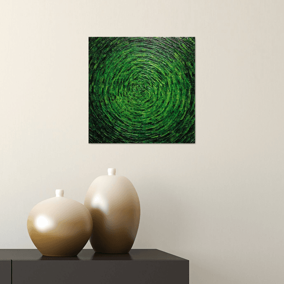 Bright green concentric shine