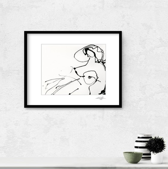 Doodle Nude 31 - Minimalistic Abstract Nude Art by Kathy Morton Stanion
