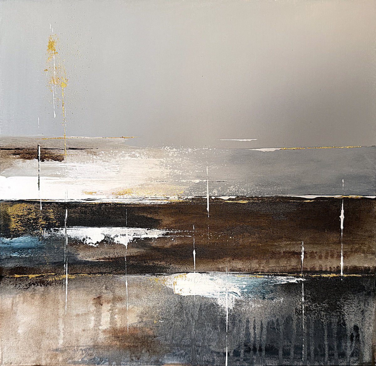Golden Driftbound By Tatiana Malinovscaia, 16 X 16, Artwork For Sale On Artfinder