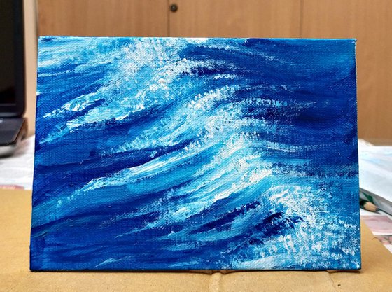 Sparkling Ocean wave  Seascape