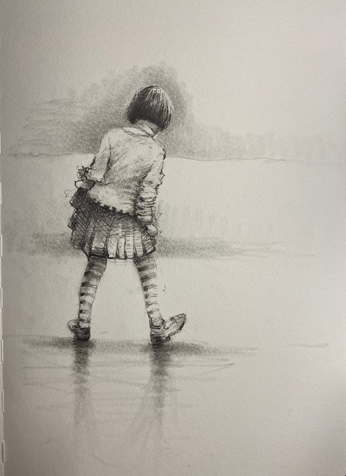 On her way to school….. by Paul Mitchell