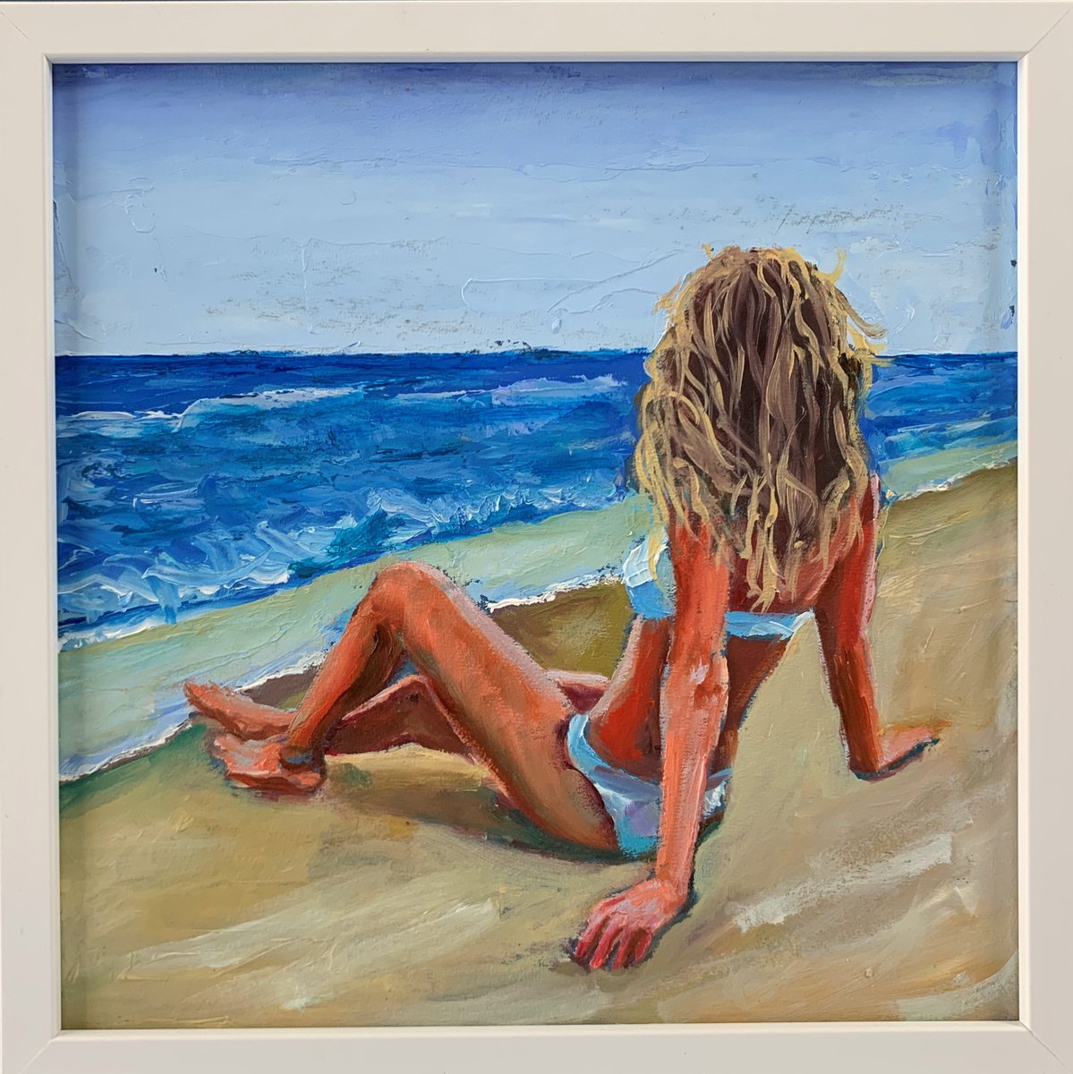 Woman on the beach by Vita Schagen