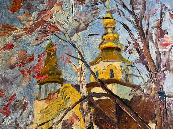 Golden Church in the City