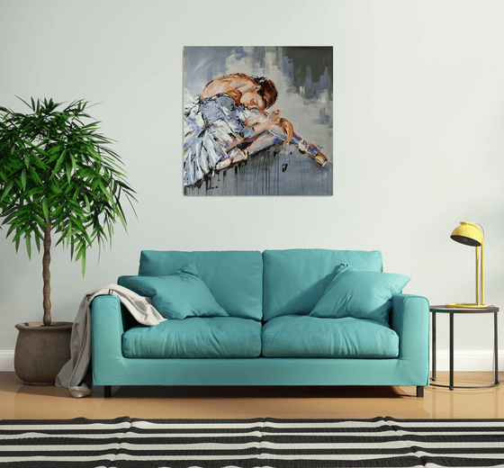 Magic Time - Ballerina painting-Ballet painting