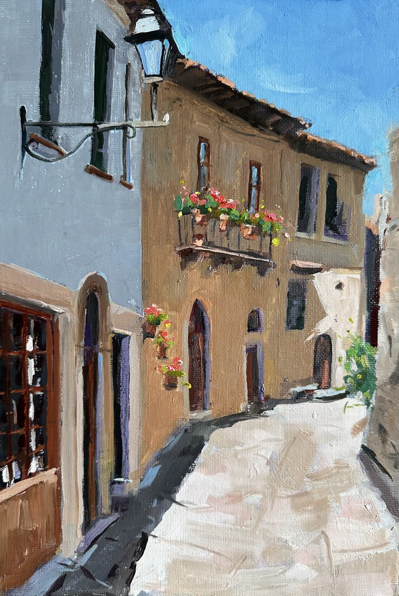 Italian street scene by Toni Swiffen