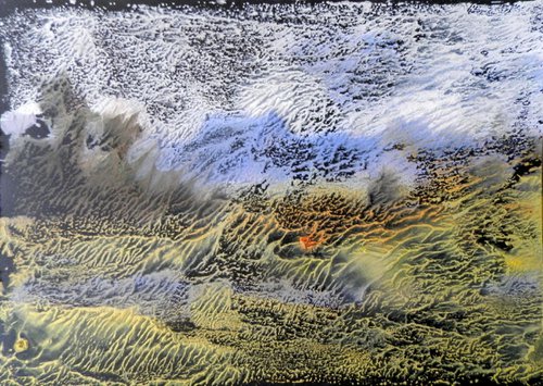 monotype, "abstract landscape"2 by Sergey  Kachin