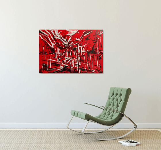 Abstract red