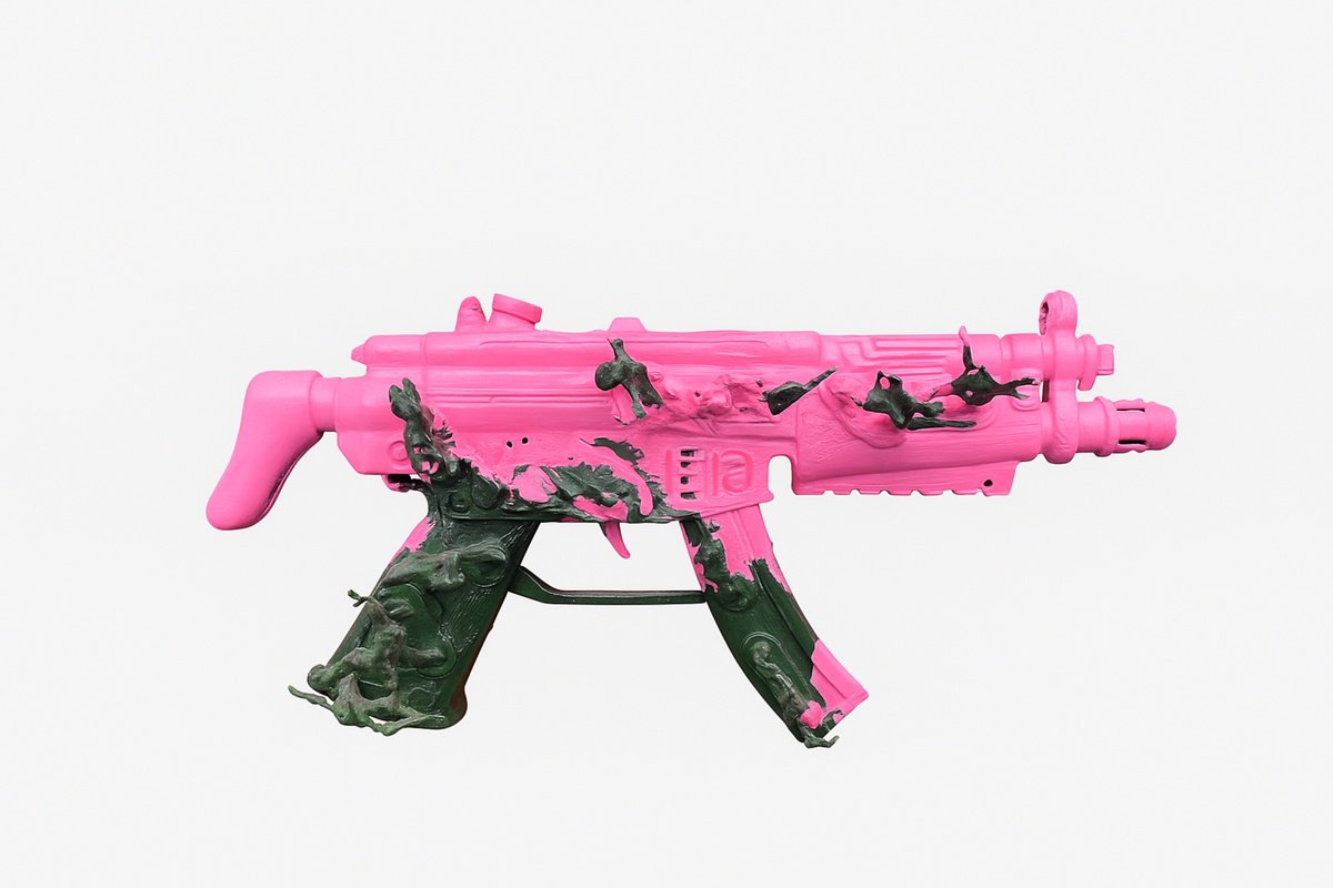 Surrealistic Sculpture , Untitled (Toy Gun Transformation) By Gela Mikava, 12 X 6, Artwork For Sale On Artfinder