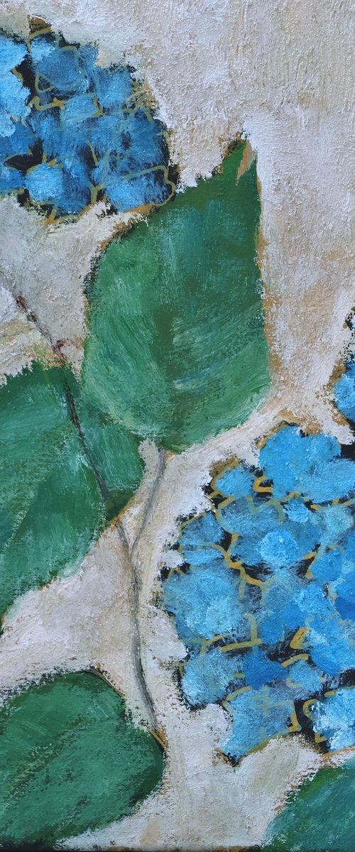 Blue Hydrangea by Elena Zapassky