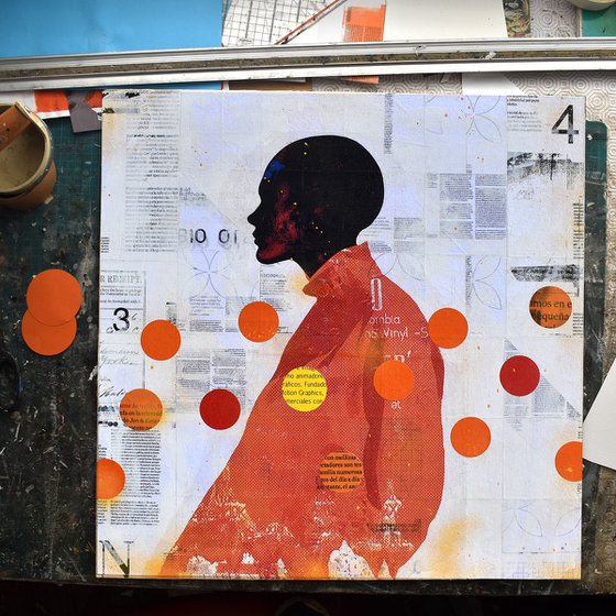 312_Orange silhouette