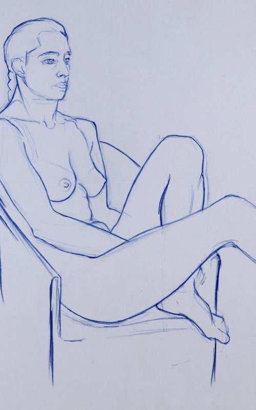 Seated Nude by John Kerr