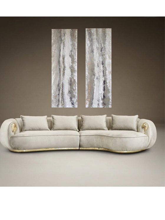 Diptych "Lithic Drift " second panel