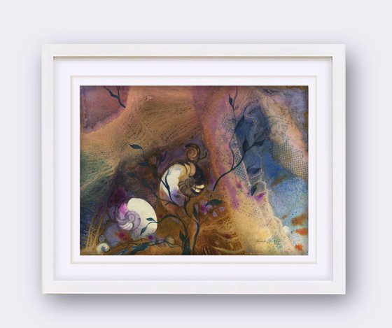Hidden Treasure 5 - Nautilus Shell Watercolor by Kathy morton Stanion