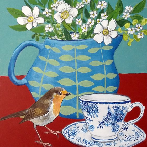 Mr Robin comes to tea