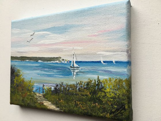 Isle of Wight on a mini canvas