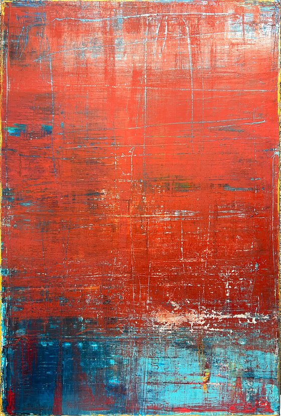Wrecked In Red (24x36in)