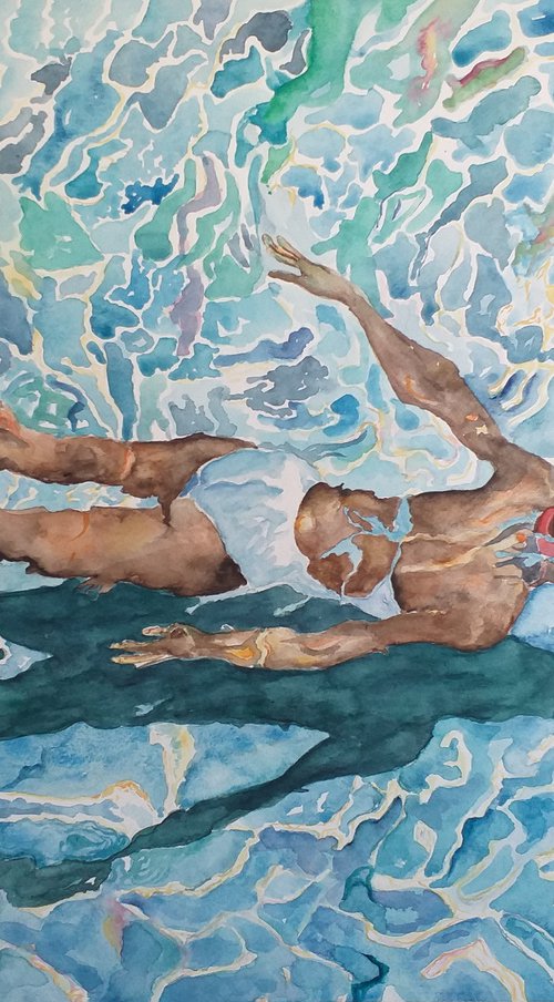 GRACE UNDER WATER 62.5 x 48 cm by Zoran Mihajlović Muza
