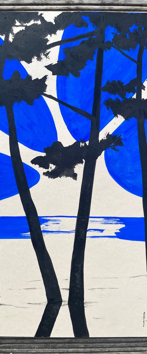 Blue sun at Cap Coz by Cadiou Frederic