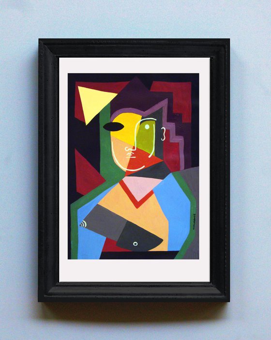 Cubist Portrait of a Woman