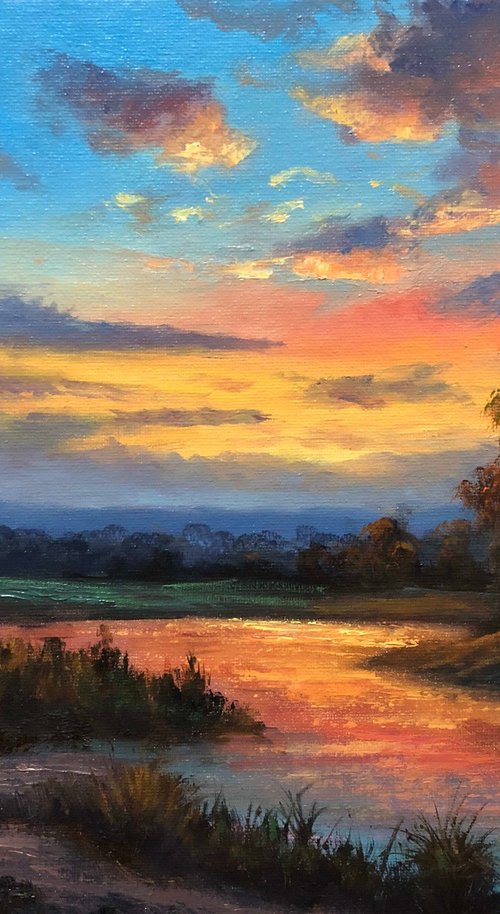 Sunset at Yarramundi NSW by Christopher Vidal