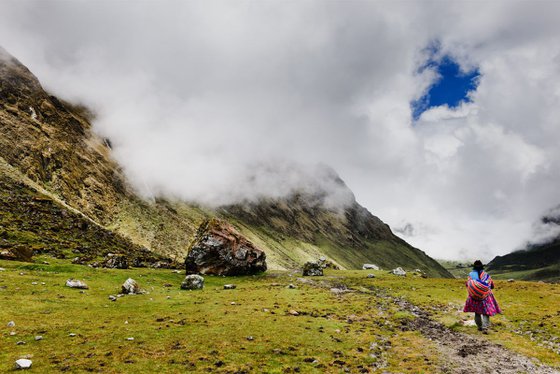 Quechua Woman In The Peruvian Andes