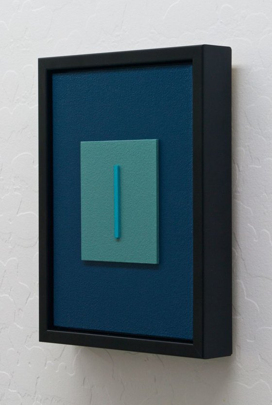 "TURQ" - 3D Modern Painting / Collage / Construction